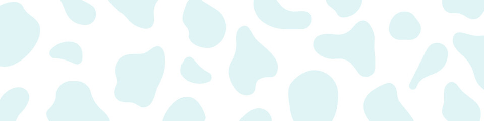 Abstract liquid blotch shapes background. Cow or Dalmatian background.