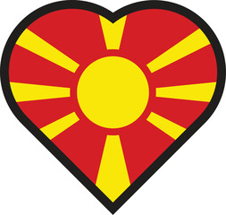 love flag Macedonia