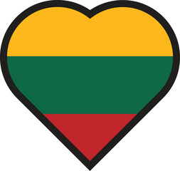 love flag Lithuania