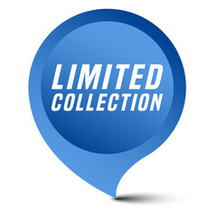 Colorful vector flat design banner limited collection. This sign is well adapted for web design.