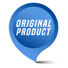 Colorful vector flat design banner original product. This sign is well adapted for web design.