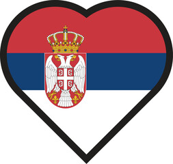 love flag Serbia