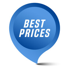 Colorful vector flat design banner best prices. This sign is well adapted for web design.