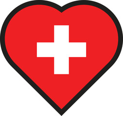 love flag Switzerland