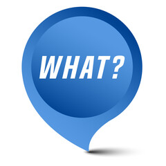 Colorful vector flat design banner what. This sign is well adapted for web design.