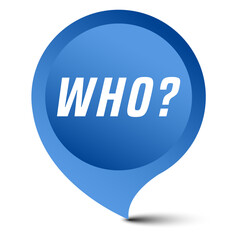 Colorful vector flat design banner who. This sign is well adapted for web design.