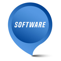 Colorful vector flat design banner software. This sign is well adapted for web design.