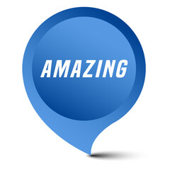 Colorful vector flat design banner amazing. This sign is well adapted for web design.