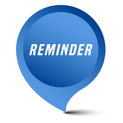 Colorful vector flat design banner reminder. This sign is well adapted for web design.