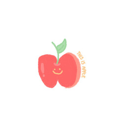 red apple