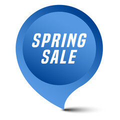 Colorful vector flat design banner spring sale. This sign is well adapted for web design.