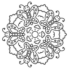 Mandala zum Ausmalen für Kinder