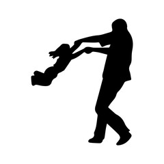 happy father day sillhouette