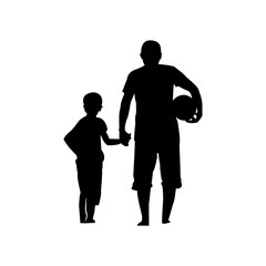 happy father day sillhouette