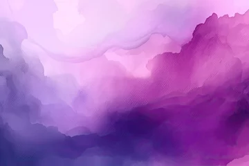 Abwaschbare Fototapete Lila abstract watercolor or pastel gradient in purple color scheme - Generative AI