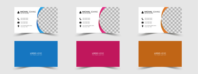 Luxury business card template and  design with elegant creativity.