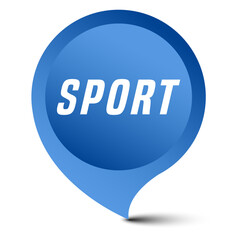 Colorful vector flat design banner sport. This sign is well adapted for web design.