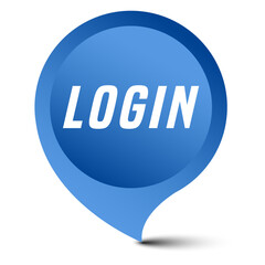 Colorful vector flat design banner login. This sign is well adapted for web design.