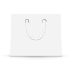 shopping paper bag isolated on a white background