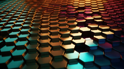 Metallic Honeycomb Pattern in 8K