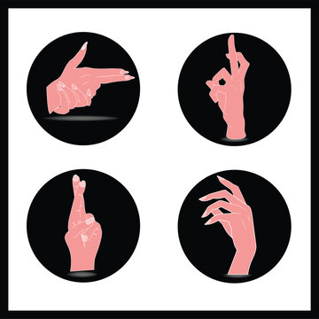 illustration of girl hands drawing