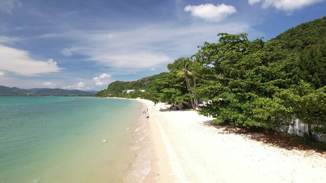 4K Aerial Footage of Khao Khad Beach in Phuket