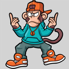 cool monkey hip hop