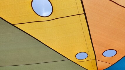 Pastel colours geometric shapes abstraction 