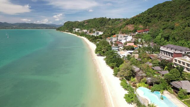 4K Aerial Footage of Khao Khad Beach in Phuket