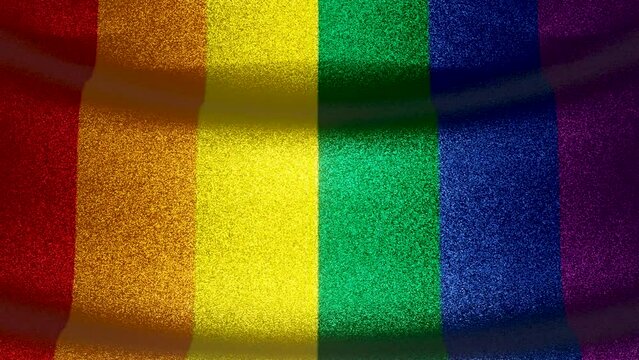 glitter rainbow flag wave background