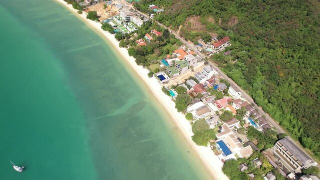 4K Aerial Footage of Khao Khad Beach in Phuket