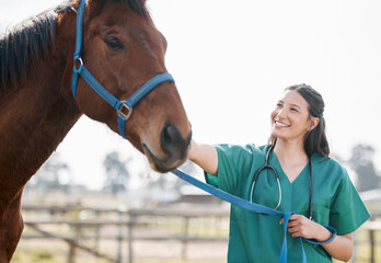 Well have you racing in no time. Shot of an attractive young veterinarian standing alone and...