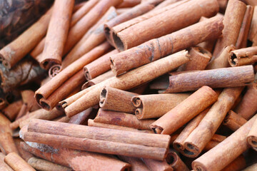 Cinnamon Sticks at a Market Stall, Dubai Souk