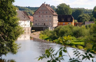 The Community Berlichingen, Schoental, Jagsttal, Hohenlohe, Germany, Europe.