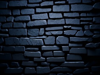 Obraz premium terrorific wall made of blocks, strange and destroyed wall, by ai generative