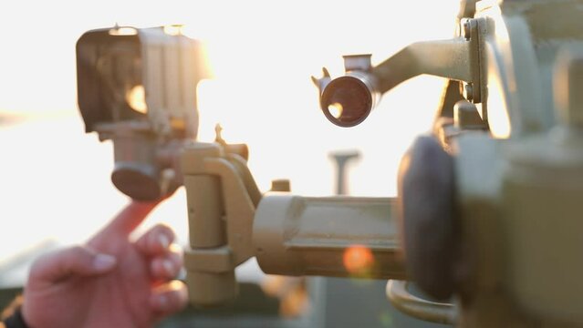 Ukrainian Anti-aircraft system 23mm close up