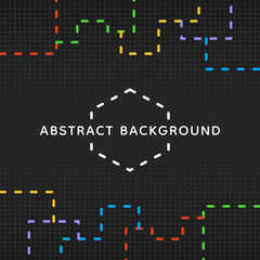 Dotted line abstract background design