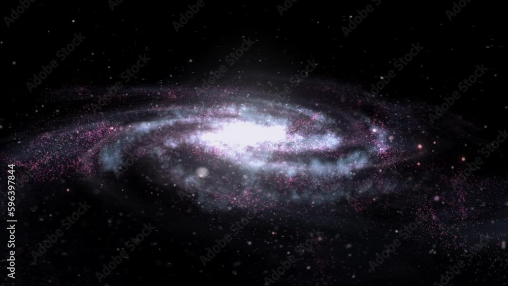 Wall mural into the core of a spiral galaxy scene - space abstract background backdrop