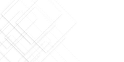  Abstract white technology wave lines background. Abstract wavy white lines with soft shadow background, template and banner design.