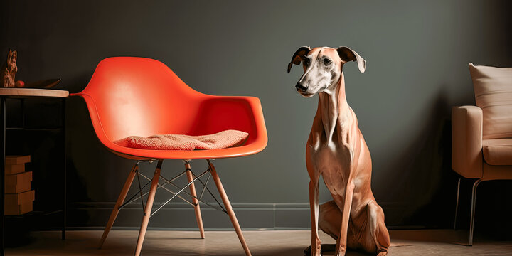 Galgo Spanish with chair