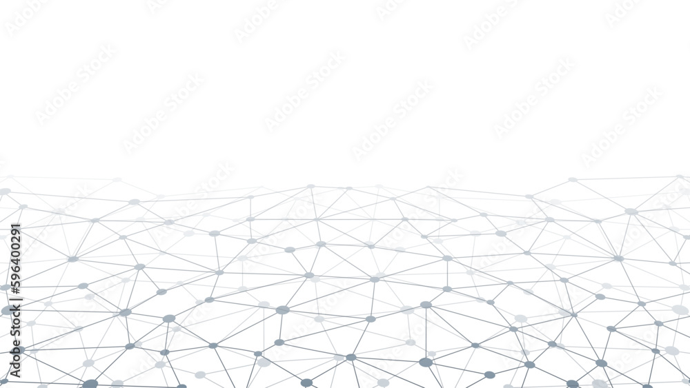 Wall mural abstract geometric background. plexus mesh backdrop. vector