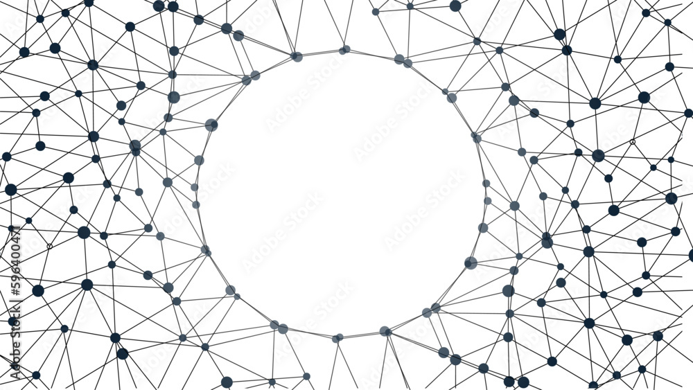 Poster Abstract geometric background. Plexus mesh backdrop. Vector