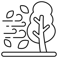 A perfect design icon of windstorm 