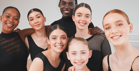 Were all part of the show. Shot of a group of ballet dancers standing together. © Kirsten D/peopleimages.com