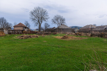 Obraz premium View of Mikhayelovka village in the Lori Province of Armenia in spring time