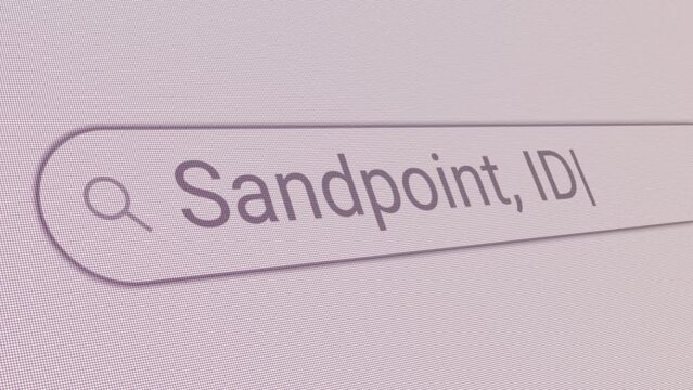 Search Bar Sandpoint ID 
Close Up Single Line Typing Text Box Layout Web Database Browser Engine Concept