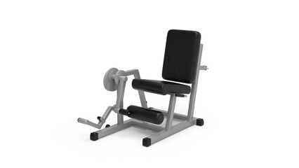 GYM equipment isolated on white background