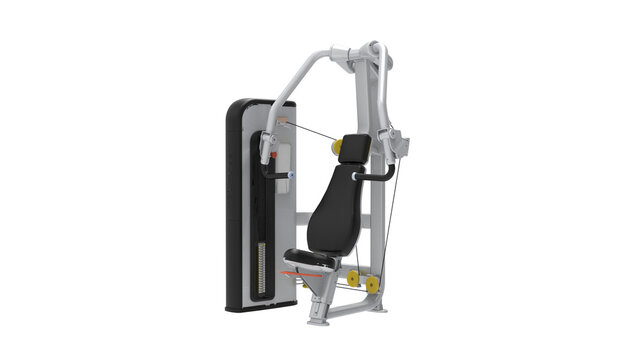 GYM equipment isolated on white background