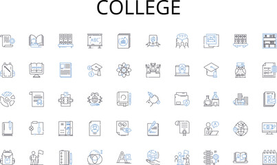 College line icons collection. Identification, Authentication, Validation, Confirmation, Substantiation, Attestation, Proof vector and linear illustration. Generative AI