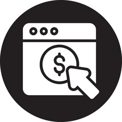 cost per click glyph icon